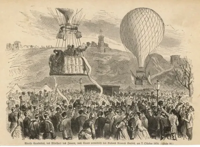 Framed Print : Siege of Paris- Balloons Framed Print : Siege of Paris- Balloons