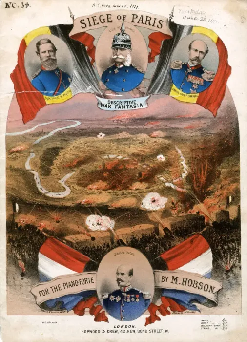 Framed Print : Siege of Paris War Descriptive Fantasia, by M Hobson Framed Print : Siege of Paris War Descriptive Fantasia, by M Hobson