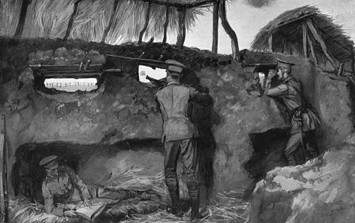 Framed Print : Siege trenches in the Aisne district, 1914 Framed Print : Siege trenches in the Aisne district, 1914