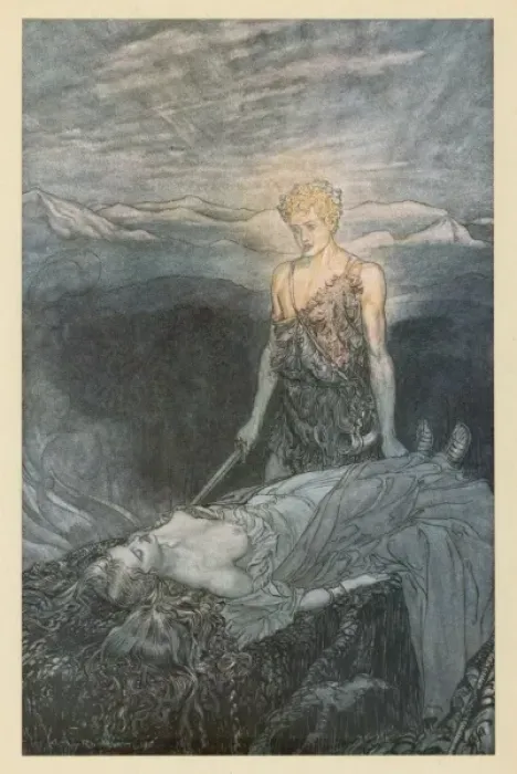 Framed Print : Siegfried & Brunnhilde Framed Print : Siegfried & Brunnhilde