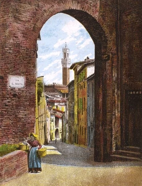 Siena, Italy - Arch of S. Giuseppe
