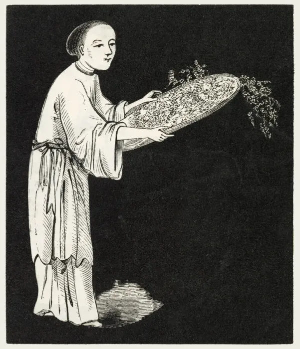 Framed Print : Sifting tea, China Framed Print : Sifting tea, China