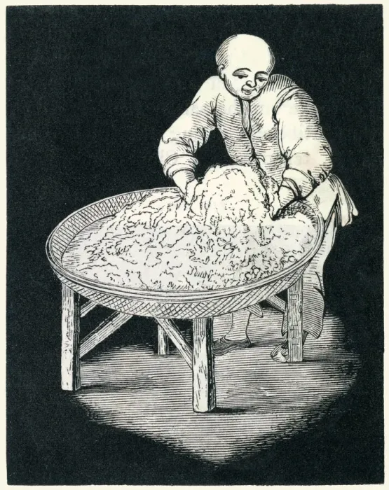 Framed Print : Sifting tea by hand, China Framed Print : Sifting tea by hand, China