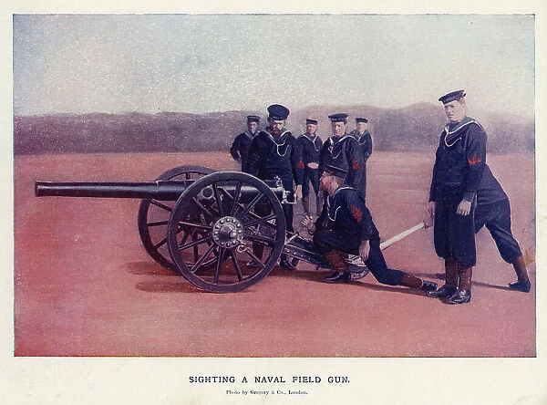 Sighting a Naval Field Gun