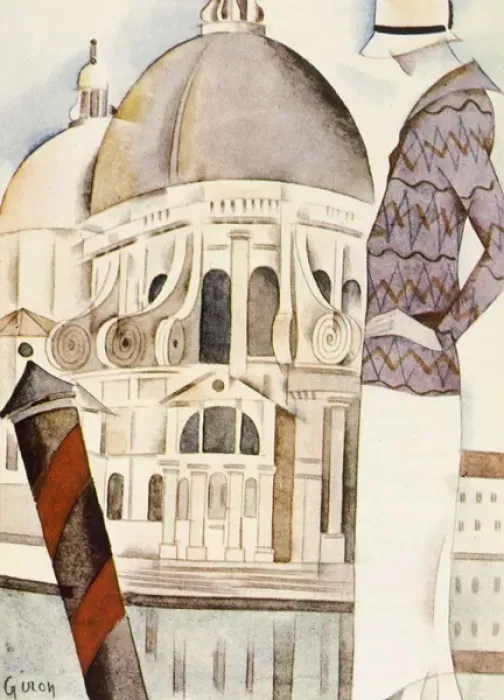Framed Print : Sightseer, Venice 1924 Framed Print : Sightseer, Venice 1924
