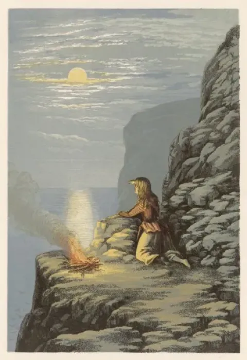 Framed Print : The Signal Fire Framed Print : The Signal Fire