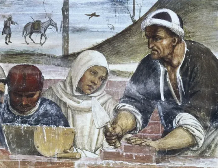 Framed Print : SIGNORELLI, Luca (1445-1523). The Life of St Framed Print : SIGNORELLI, Luca (1445-1523). The Life of St
