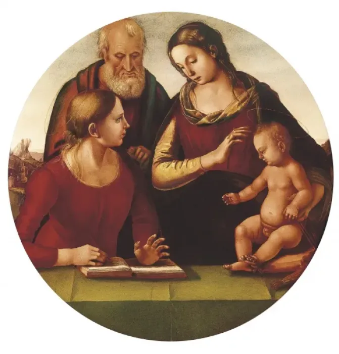 Framed Print : SIGNORELLI, Luca (1445-1523). Madonna and Child Framed Print : SIGNORELLI, Luca (1445-1523). Madonna and Child