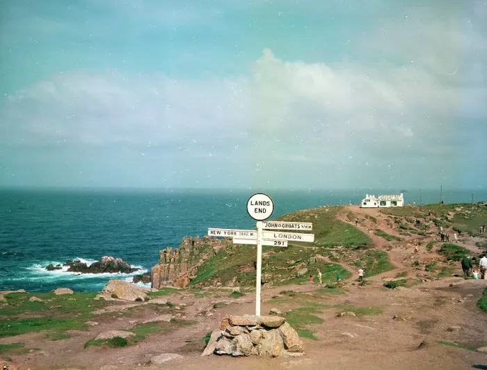 Framed Print : The Signpost, Land's End Framed Print : The Signpost, Land's End