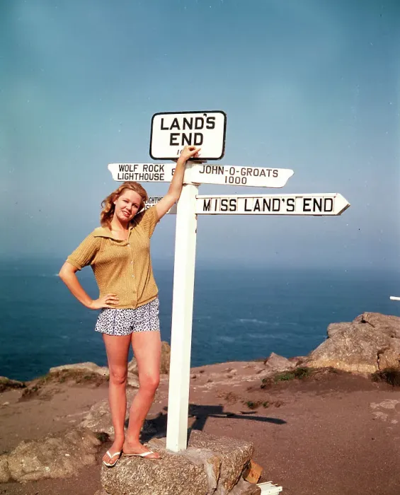 Framed Print : The Signpost, Land's End Framed Print : The Signpost, Land's End