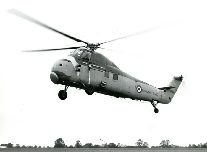 Framed Print : Sikorsky-built S-58, XL722, re-engined by Westland with ? Framed Print : Sikorsky-built S-58, XL722, re-engined by Westland with ?