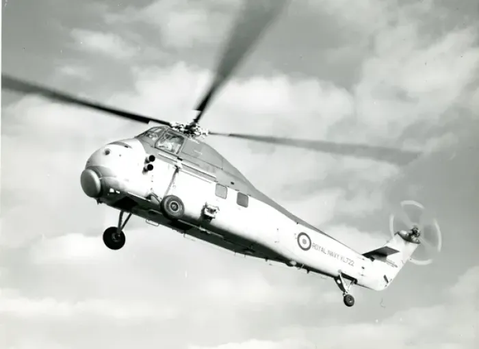 Framed Print : Sikorsky-built S-58, XL722, re-engined by Westland with ? Framed Print : Sikorsky-built S-58, XL722, re-engined by Westland with ?