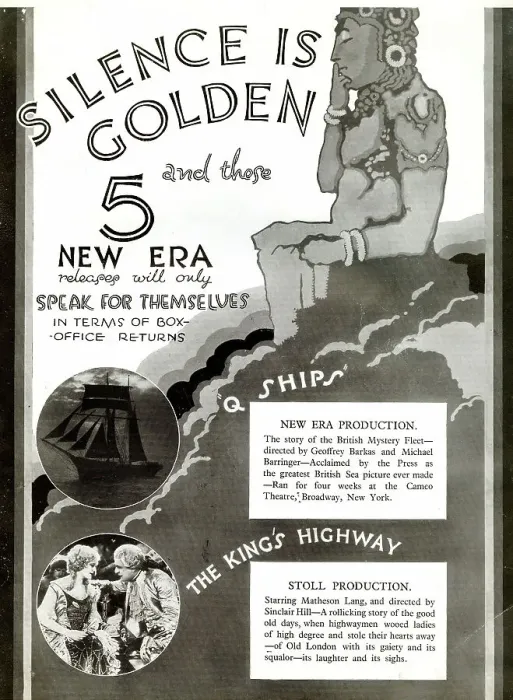 Framed Print : Two silent British films, New Era Productions, London Framed Print : Two silent British films, New Era Productions, London