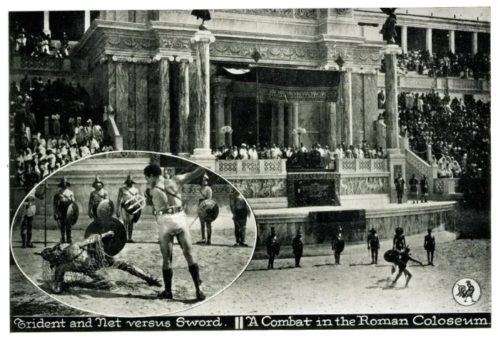 Framed Print : Silent Film - Messalina, Combat in Roman Coloseum Framed Print : Silent Film - Messalina, Combat in Roman Coloseum