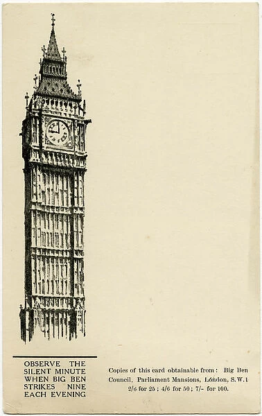 The Silent Minute - Big Ben, London - WW2