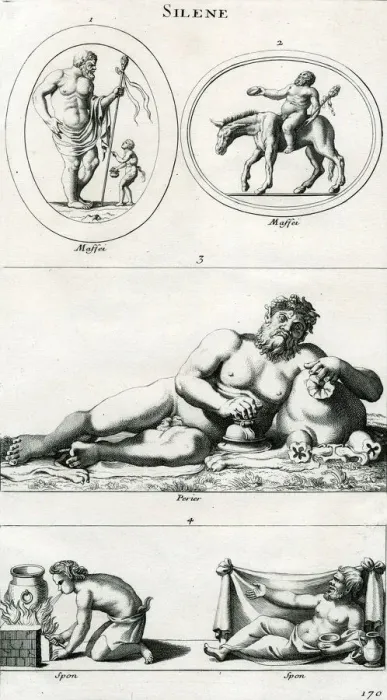 Framed Print : SILENUS. Attendant and nurse of Bacchus, usually drunk Framed Print : SILENUS. Attendant and nurse of Bacchus, usually drunk