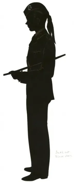 Framed Print : Silhouette of 2nd Lieutenant, Black Watch Framed Print : Silhouette of 2nd Lieutenant, Black Watch