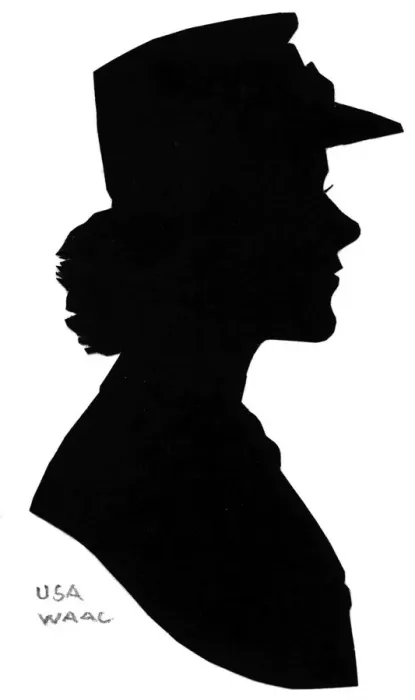 Framed Print : Silhouette of American WaC Framed Print : Silhouette of American WaC
