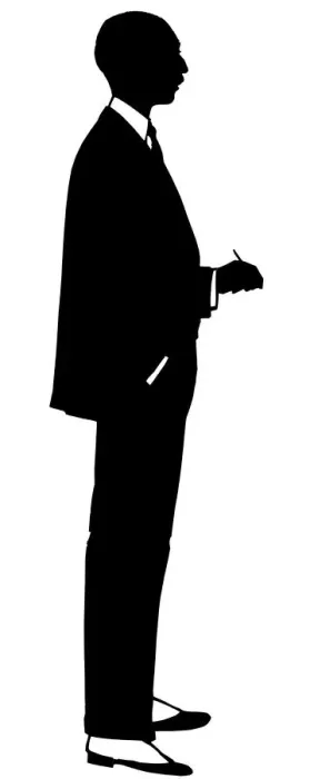 Framed Print : Silhouette of an artist with palette and brushes Framed Print : Silhouette of an artist with palette and brushes
