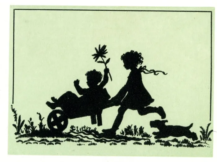 Framed Print : Silhouette, A Barrow-load of Happiness Framed Print : Silhouette, A Barrow-load of Happiness