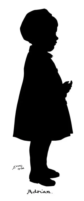 Framed Print : Silhouette of a boy Framed Print : Silhouette of a boy