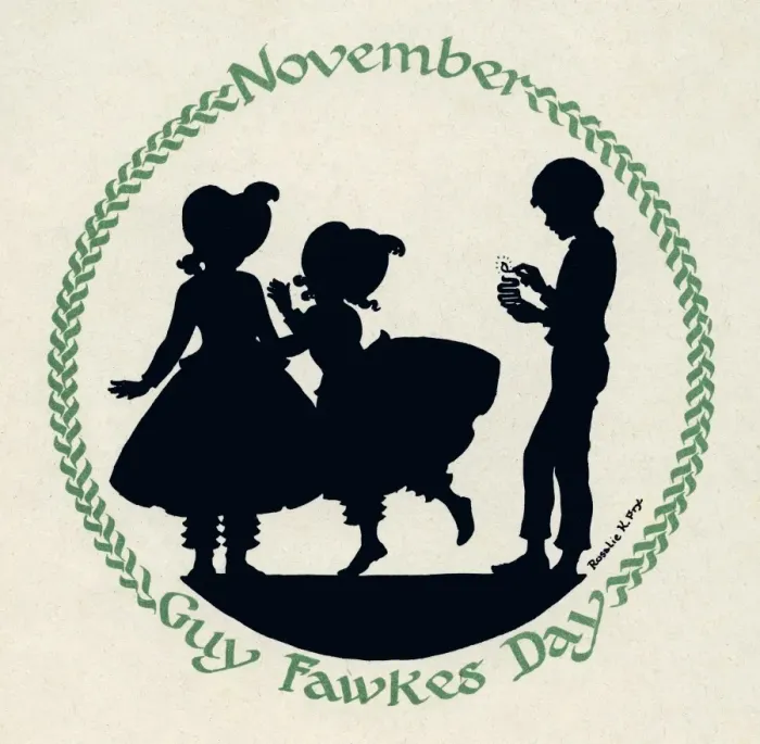 Framed Print : Silhouette Calendar -- November Framed Print : Silhouette Calendar -- November