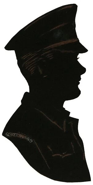 Silhouette of a Canadian woman in uniform