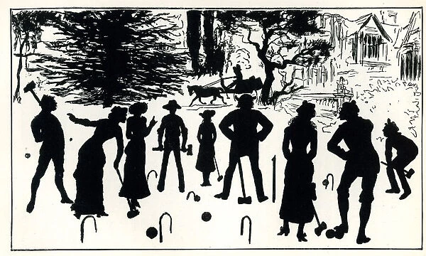 Silhouette, The Croquet Party