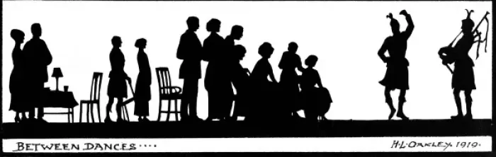 Framed Print : Silhouette, Between Dances Framed Print : Silhouette, Between Dances