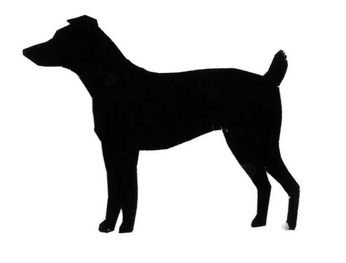 Framed Print : Silhouette of a dog standing Framed Print : Silhouette of a dog standing