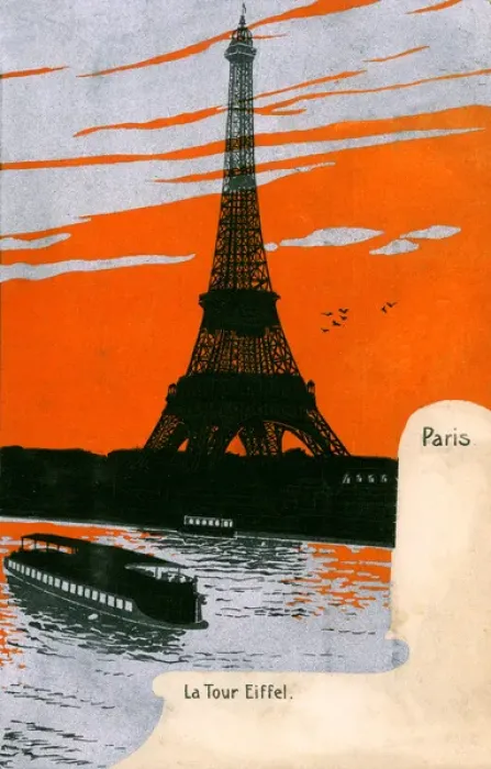 Framed Print : Silhouette of the Eiffel Tower, Paris, France from the Seine Framed Print : Silhouette of the Eiffel Tower, Paris, France from the Seine