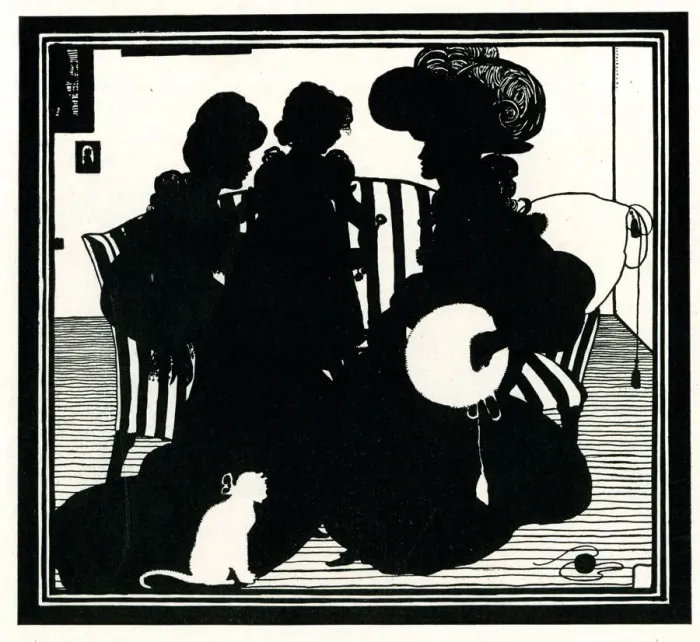 Framed Print : Silhouette, Family on a sofa Framed Print : Silhouette, Family on a sofa