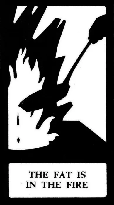 Framed Print : Silhouette, The Fat is in the Fire Framed Print : Silhouette, The Fat is in the Fire