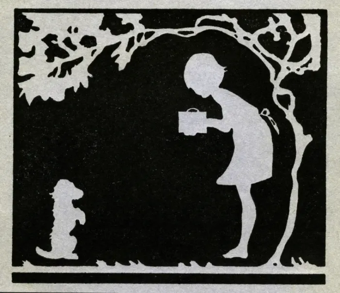 Framed Print : Silhouette, girl photographing dog Framed Print : Silhouette, girl photographing dog