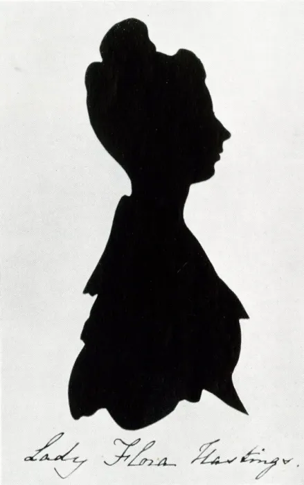 Framed Print : Silhouette, Lady Flora Hastings Framed Print : Silhouette, Lady Flora Hastings