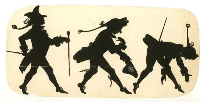 Framed Print : Silhouette, Man bowing in three stages Framed Print : Silhouette, Man bowing in three stages