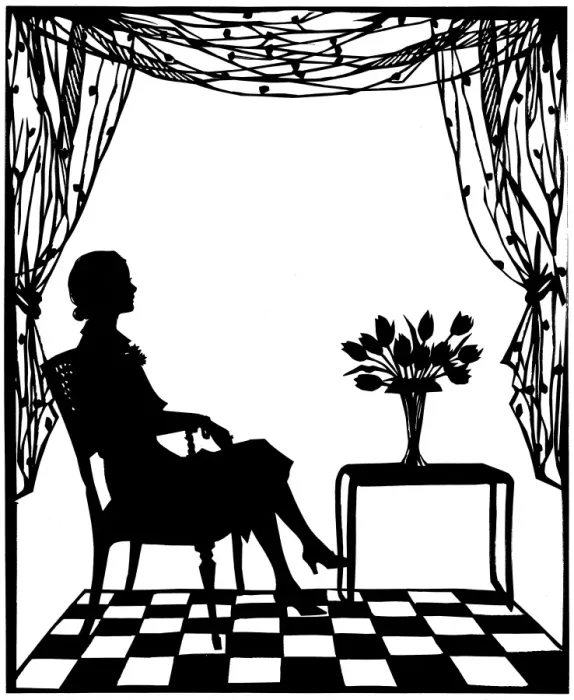 Framed Print : Silhouette of Mme. Lily Pons Framed Print : Silhouette of Mme. Lily Pons