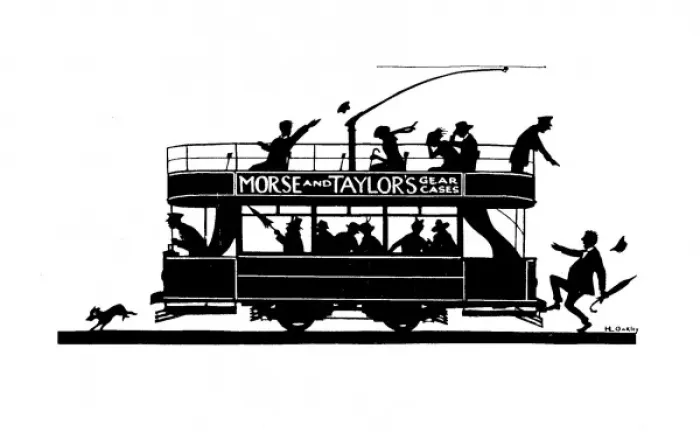 Framed Print : Silhouette of people on a tram Framed Print : Silhouette of people on a tram