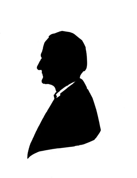 Framed Print : Silhouette portrait, Bishop of Birmingham Framed Print : Silhouette portrait, Bishop of Birmingham
