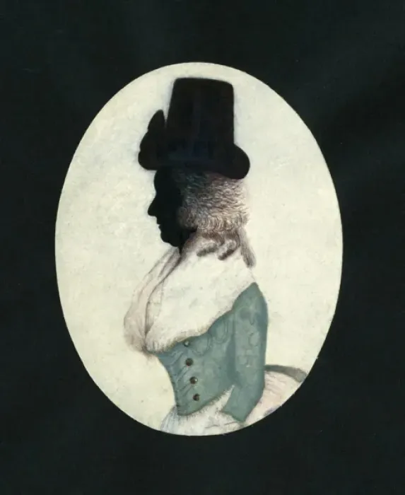 Framed Print : Silhouette portrait of a lady Framed Print : Silhouette portrait of a lady