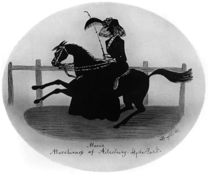 Framed Print : Silhouette portrait of Marchioness of Aylesbury Framed Print : Silhouette portrait of Marchioness of Aylesbury