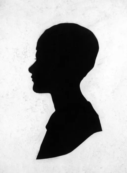 Framed Print : Silhouette portrait of Princess Margaret of Greece Framed Print : Silhouette portrait of Princess Margaret of Greece