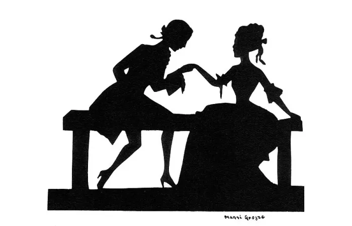Framed Print : Silhouette - Postcard Design