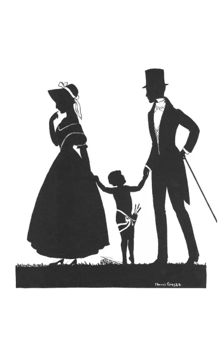 Framed Print : Silhouette - Postcard Design Framed Print : Silhouette - Postcard Design