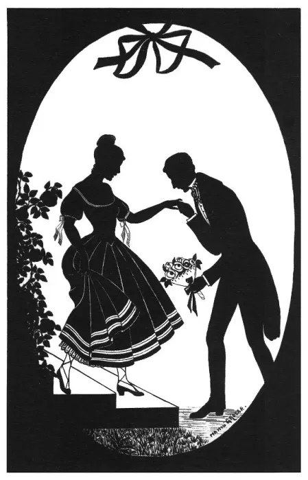 Framed Print : Silhouette - Postcard Design Framed Print : Silhouette - Postcard Design