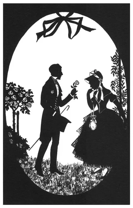 Framed Print : Silhouette - Postcard Design Framed Print : Silhouette - Postcard Design