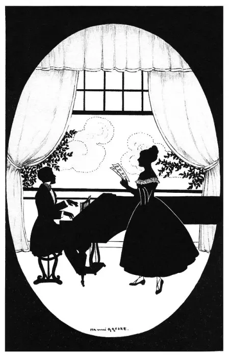 Framed Print : Silhouette - Postcard Design Framed Print : Silhouette - Postcard Design