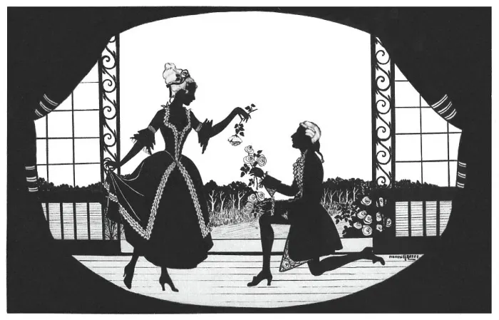 Framed Print : Silhouette - Postcard Design