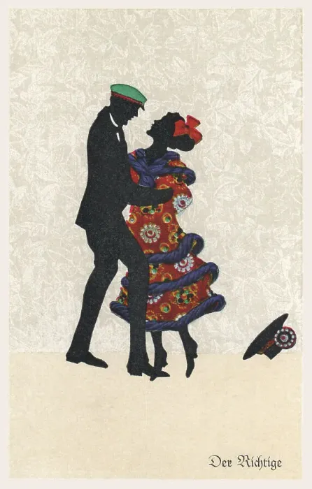 Framed Print : Silhouette - Postcard Design Framed Print : Silhouette - Postcard Design
