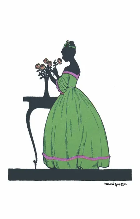 Framed Print : Silhouette - Postcard Design Framed Print : Silhouette - Postcard Design